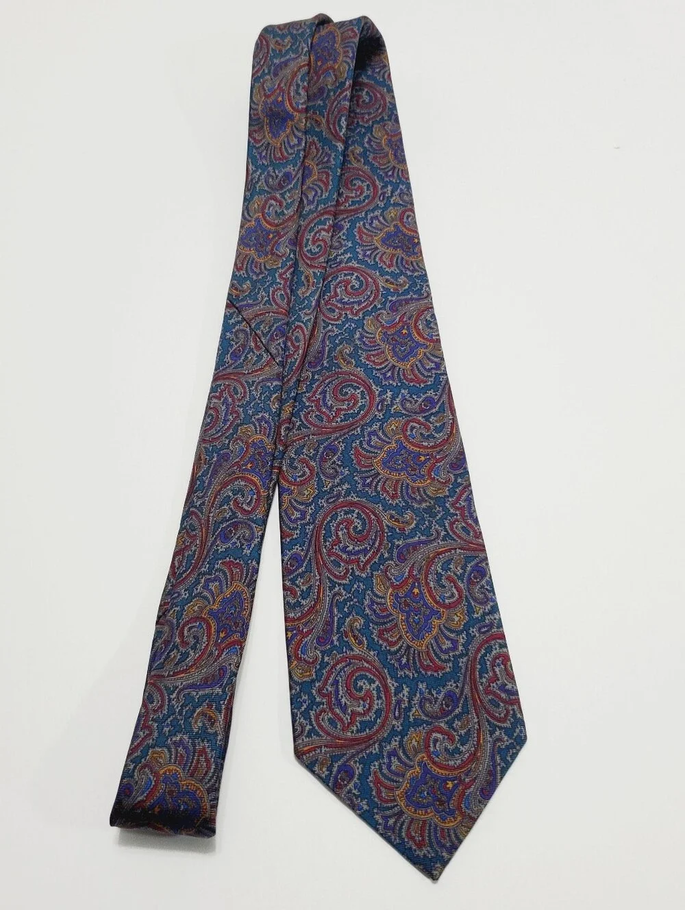 Harley's of Shorewood Men's Neck Tie Multicolor Paisley Pattern 57x3